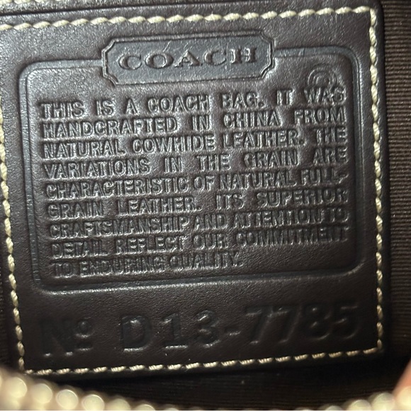 Coach Vintage Hampton Demi Baguette Shoulder Bag - Picture 5 of 16